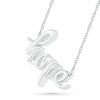 Thumbnail Image 2 of Diamond Accent "hope" Necklace in Sterling Silver