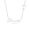 Thumbnail Image 0 of Diamond Accent "Travel" Necklace in Sterling Silver