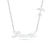 Thumbnail Image 0 of Diamond Accent "Travel" Necklace in Sterling Silver