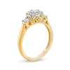 Thumbnail Image 2 of 0.25 CT. T.W. Diamond Past Present Future® Frame Engagement Ring in 10K Gold