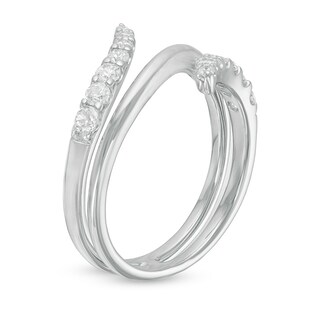 0.45 CT. T.W. Journey Diamond Bypass Ring in 10K White Gold