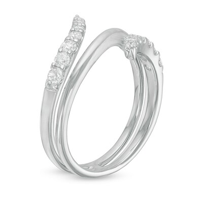 0.45 CT. T.W. Journey Diamond Bypass Ring in 10K White Gold