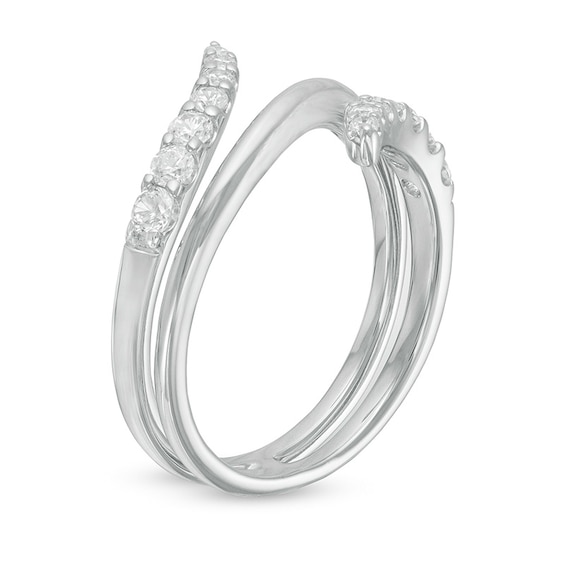 0.45 CT. T.W. Journey Diamond Bypass Ring in 10K White Gold