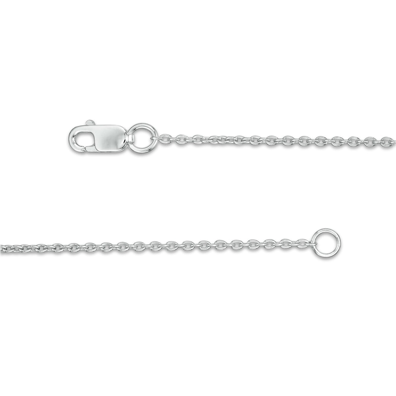 Main Image 3 of 0.45 CT. T.W. Journey Diamond Sideways Bar Necklace in 10K White Gold