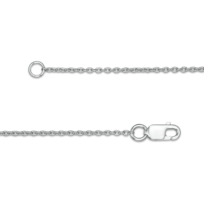 Main Image 3 of 0.45 CT. T.W. Journey Diamond Curved Bar Necklace in 10K White Gold