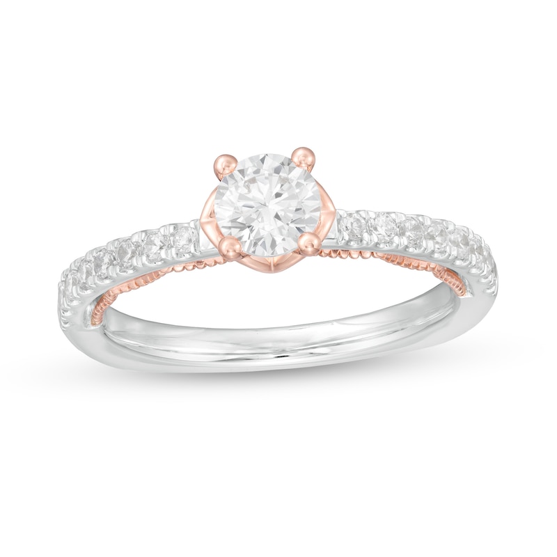 Kleinfeld® 0.69 CT. T.W. Diamond Vintage-Style Engagement Ring 14K Two-Tone Gold