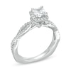 Thumbnail Image 2 of Kleinfeld® 0.83 CT. T.W. Cushion-Cut Diamond Frame Twist Shank Engagement Ring in 14K White Gold
