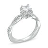 Thumbnail Image 2 of Kleinfeld® 0.83 CT. T.W. Cushion-Cut Diamond Frame Twist Shank Engagement Ring in 14K White Gold