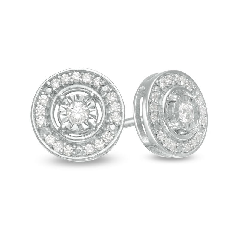 Silvery-Gray Sapphire Stud Earrings in Sterling Silver