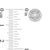 Thumbnail Image 3 of 0.16 CT. T.W. Diamond Frame Stud Earrings in Sterling Silver