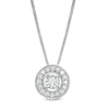 Thumbnail Image 1 of 0.08 CT. T.W. Diamond Frame Pendant in Sterling Silver