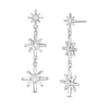 Thumbnail Image 0 of 0.50 CT. T.W. Certified Canadian Diamond True North Triple Drop Earrings in 10K White Gold (I/I2)