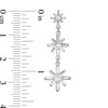 Thumbnail Image 3 of 0.50 CT. T.W. Certified Canadian Diamond True North Triple Drop Earrings in 10K White Gold (I/I2)