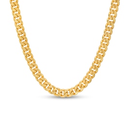 5.25mm Cuban Curb Chain Necklace in Hollow 10K Gold - 26&quot;
