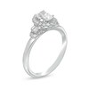 Thumbnail Image 2 of Vera Wang Love Collection 0.69 CT. T.W. Oval Diamond Frame Engagement Ring in 14K White Gold