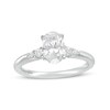 Thumbnail Image 1 of Vera Wang Love Collection 0.82 CT. T.W. Oval Diamond Engagement Ring in 14K White Gold