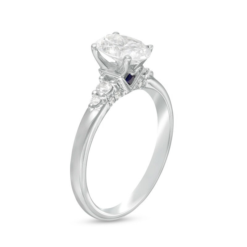 Vera Wang Love Collection 0.82 CT. T.W. Oval Diamond Engagement Ring in 14K White Gold