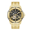 Thumbnail Image 0 of Men's Exclusive Bulova Marine Star Two-Tone Watch with Black Skeleton Dial (Model: 98A273)