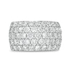 4.00 CT. T.W. Certified Lab-Created Diamond Multi-Row Band in 14K White Gold (F/SI2)