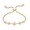Thumbnail Image 1 of 0.23 CT. T.W. Certified Canadian Diamond True North Bolo Bracelet in Sterling Silver with 18K Gold Plate - 9.5"