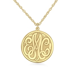 Monogram 20.0mm Disc Pendant (3 Initials)