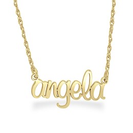 Lowercase Script Name Necklace (1 Line)