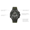 Thumbnail Image 2 of Men's Special Edition Bulova Precisionist X 10th Anniversary Black IP Chronograph Strap Watch (Model: 98B355)