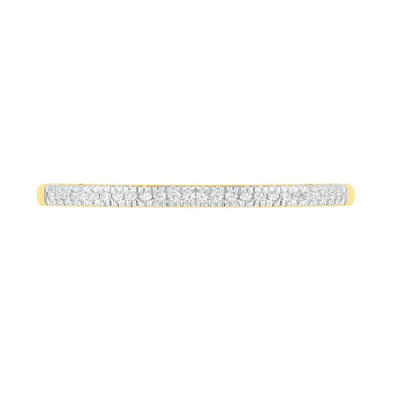 Main Image 8 of 0.37 CT. T.W. Princess-Cut Diamond Double Frame Twist Shank Bridal Set in 10K Gold