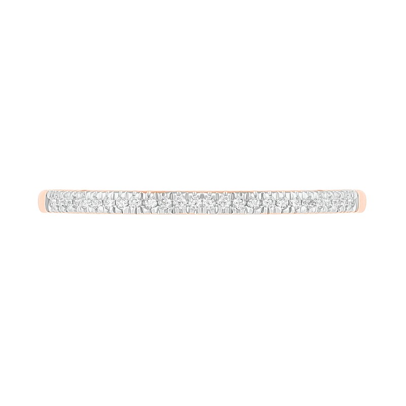 0.37 CT. T.W. Princess-Cut Diamond Double Frame Twist Shank Bridal Set in 10K Rose Gold
