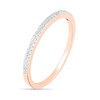 Thumbnail Image 8 of 0.37 CT. T.W. Princess-Cut Diamond Double Frame Twist Shank Bridal Set in 10K Rose Gold