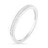 Thumbnail Image 9 of 0.29 CT. T.W. Princess-Cut Diamond Frame Vintage-Style Bridal Set in 10K White Gold