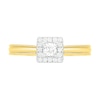 Thumbnail Image 4 of 0.29 CT. T.W. Princess-Cut Diamond Frame Vintage-Style Bridal Set in 10K Gold