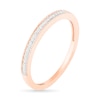 Thumbnail Image 9 of 0.29 CT. T.W. Princess-Cut Diamond Frame Vintage-Style Bridal Set in 10K Rose Gold