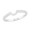 0.29 CT. T.W. Oval Diamond Frame Bridal Set in 10K White Gold