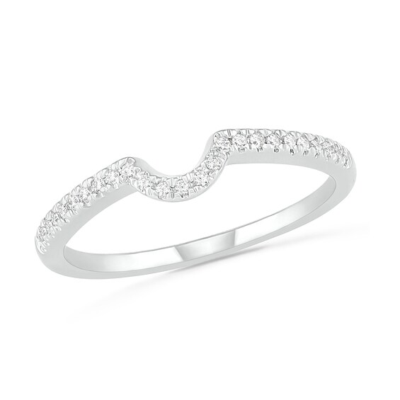 0.29 CT. T.W. Oval Diamond Frame Bridal Set in 10K White Gold