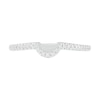 0.29 CT. T.W. Oval Diamond Frame Bridal Set in 10K White Gold