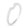 0.29 CT. T.W. Oval Diamond Frame Bridal Set in 10K White Gold