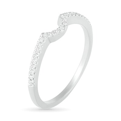 0.29 CT. T.W. Oval Diamond Frame Bridal Set in 10K White Gold
