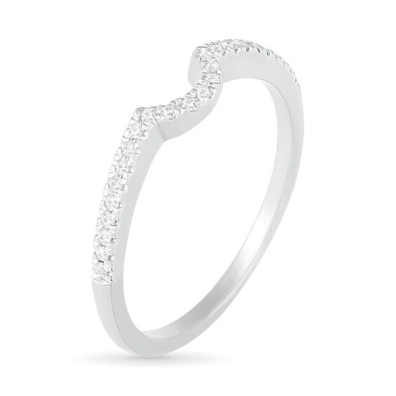 0.29 CT. T.W. Oval Diamond Frame Bridal Set in 10K White Gold