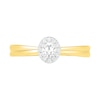 Thumbnail Image 4 of 0.29 CT. T.W. Oval Diamond Frame Bridal Set in 10K Gold