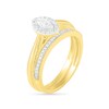 Thumbnail Image 2 of 0.29 CT. T.W. Marquise Diamond Frame Vintage-Style Bridal Set in 10K Gold