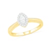 Thumbnail Image 3 of 0.29 CT. T.W. Marquise Diamond Frame Vintage-Style Bridal Set in 10K Gold