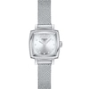Thumbnail Image 1 of Ladies' Tissot Lovely Diamond Accent Mesh Watch with Square Silver-Tone Dial (Model: T058.109.11.036.00)