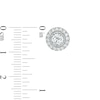 Thumbnail Image 2 of 1.25 CT. T.W. Diamond Frame Stud Earrings in 10K White Gold (I/I3)