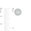 Thumbnail Image 3 of 1.25 CT. T.W. Diamond Frame Stud Earrings in 10K White Gold (I/I3)