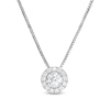 Thumbnail Image 0 of 0.25 CT. T.W. Diamond Frame Pendant in 10K White Gold