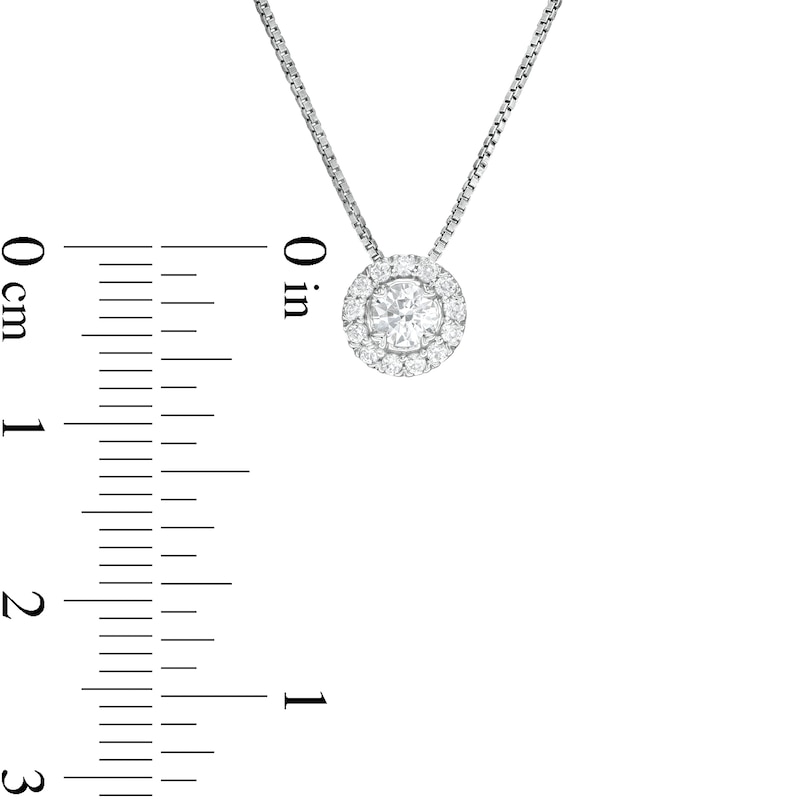 0.25 CT. T.W. Diamond Frame Pendant in 10K White Gold