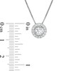 Thumbnail Image 3 of 0.50 CT. T.W. Diamond Frame Pendant in 10K White Gold