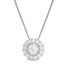 Thumbnail Image 1 of 0.75 CT. T.W. Diamond Frame Pendant in 10K White Gold
