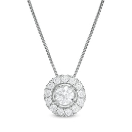 0.75 CT. T.W. Diamond Frame Pendant in 10K White Gold